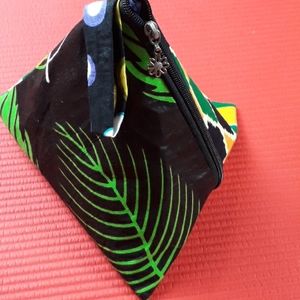 Beautiful Ankara pyramid pouches.